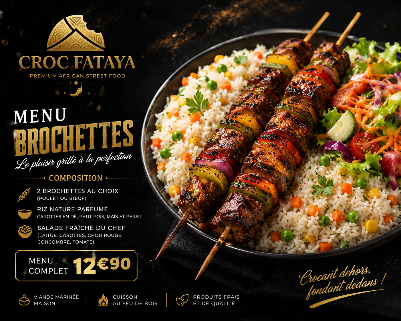 Menu brochette