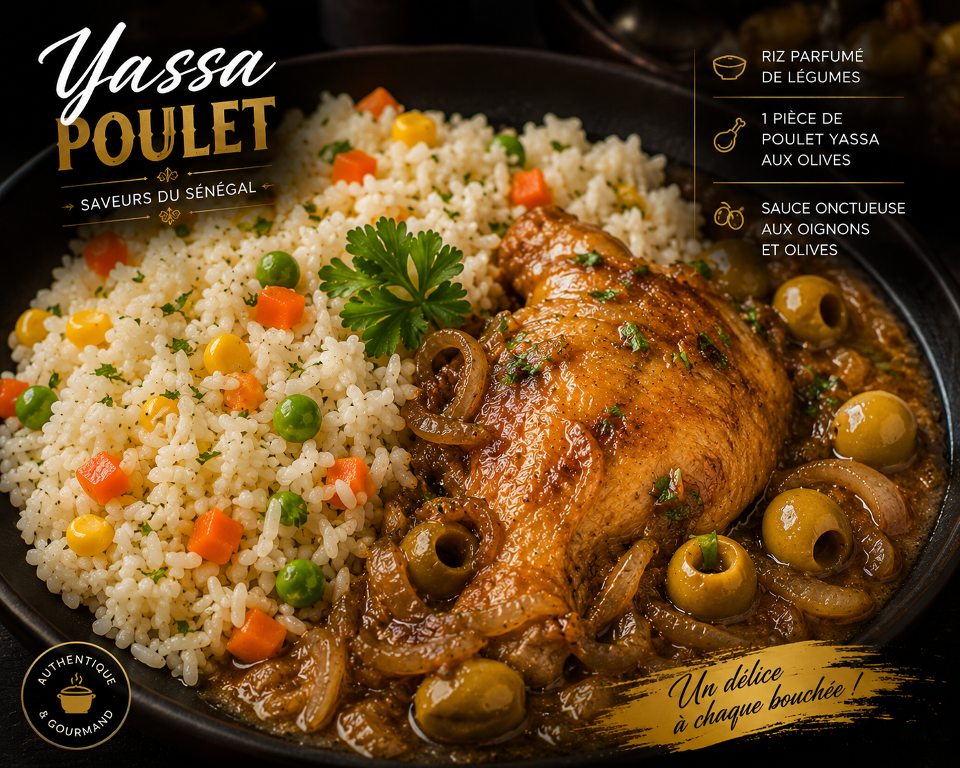 Yassa poulet à la pièce